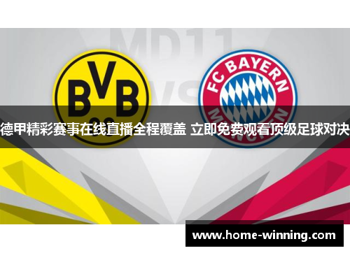 德甲精彩赛事在线直播全程覆盖 立即免费观看顶级足球对决